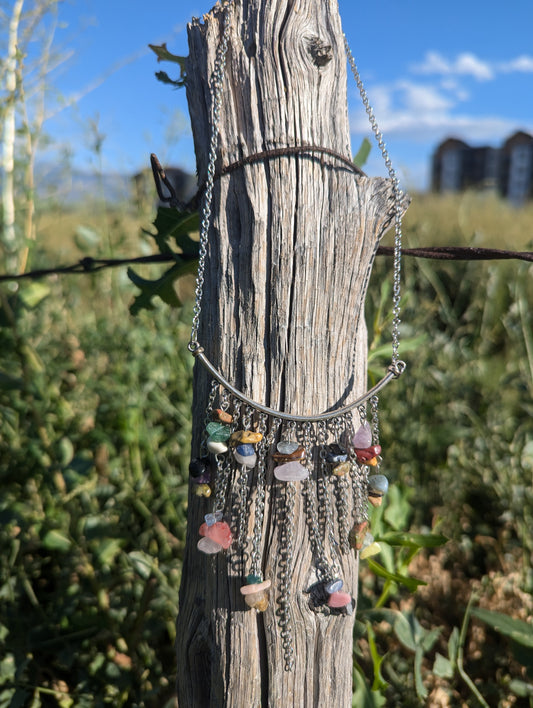 Rainbow Waterfall Necklace